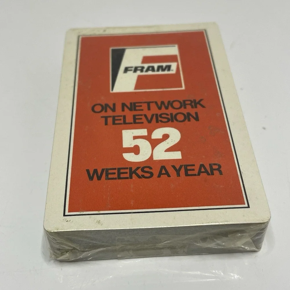 Fram On Network Television 52 Weeks A Year Deck of Playing‎ Cards 1970s